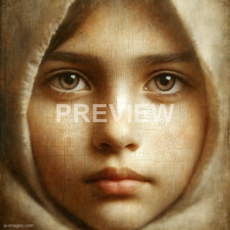 11468 - a-girl-s-face-resembles-an-old-weathered-painting-wit_250704101720_00001